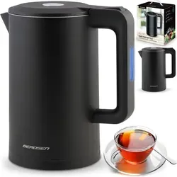 Berdsen Wasserkocher Edelstahl 1,7 L mit Kalkfilter