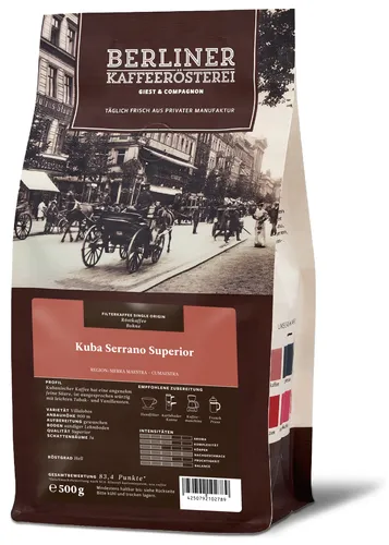 Berliner Kaffeeroesterei DE Kuba Serrano Superior 1011005