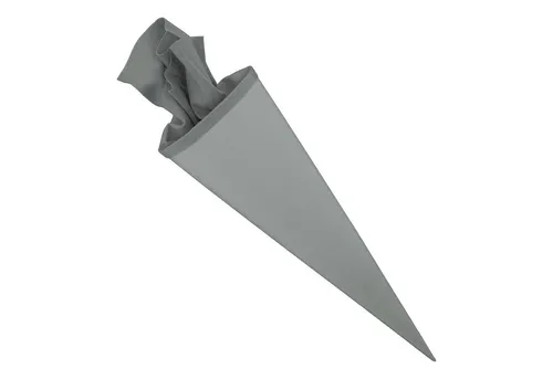 itenga Schultüte itenga Bastelschultüte 70cm mit Filzverschluss GRA