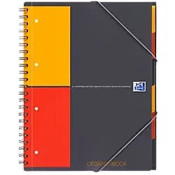 Oxford Organizerbook A4+ kariert - Weicher Einband (1801) - Praktisches Organizerbook A4+ mit karierten Seiten und weichem Einband. Ideal für Notizen und kreative Ideen, perfekt für Schule und Büro.