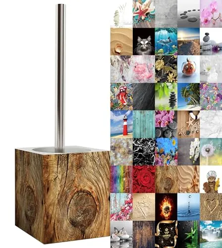 Sanilo WC Bürste Rustikal - Elegantes Design für Ihr Badezimmer - WC-Bürsten & Halter, hochwertige Materialien mit rostfreiem Edelstahlgriff und auswechselbarem Bürstenkopf für individuelle Gestaltung.