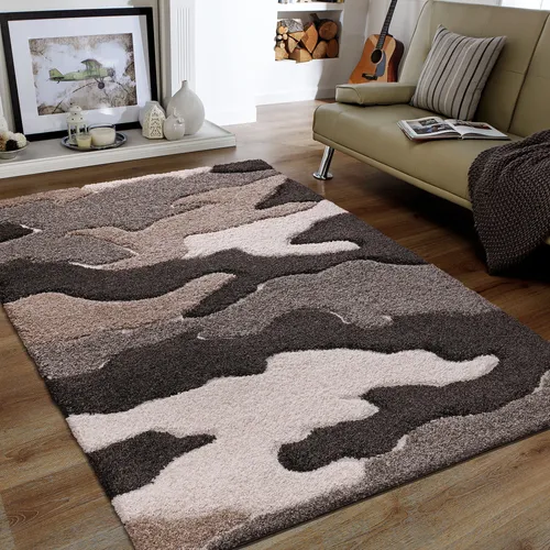 Sanat Hochflor-Teppich Luxus 3508 - Eleganter Hochflor-Teppich mit 30 mm Florhöhe, ideal für Wohnzimmer und Schlafzimmer. Robuste Verarbeitung aus 100% Polypropylen sorgt für ein angenehmes Wohngefühl.