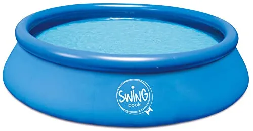 poolomio Swing Pool Quick-Up Aufstellbecken blau Ø 4,57m x 1,22m
