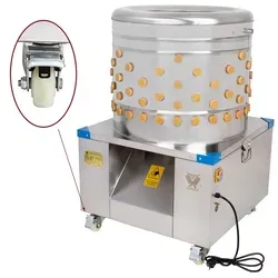 Beeketal Geflügelrupfmaschine BRM1800 - Großküchentechnik mit integriertem Federnauswurf für effizientes Rupfen von Hühnern und Enten, ideal für Landwirtschaft und Hobbyzüchter.
