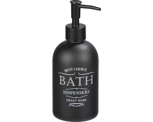 Seifenspender Wenko Sweet home Glas schwarz