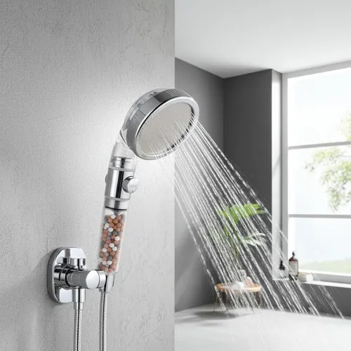 Innovativer Wasserspar-Duschkopf mit Filter & 3 Strahlarten für weniger Verbrauch & mehr Genuss