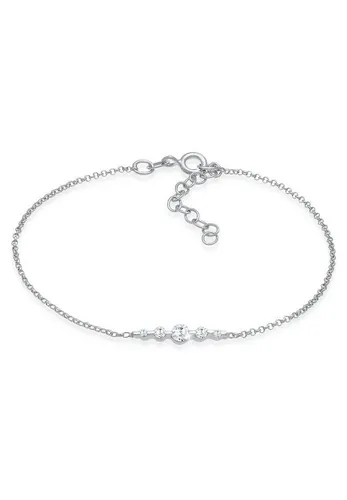 Elli Armband Damen Klassisch Funkelnd mit Zirkonia Kristallen - Armbänder für Damen, aus hochwertigem 925 Sterling Silber, veredelt mit funkelnden Zirkonia Kristallen und ideal als stilvolles Geschenk für besondere Anlässe.