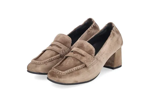 Paul Green Paul Green 3861-005 Damen Rauleder taupe Slipper