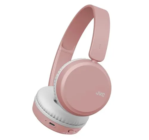 JVC HA-S36W-P Kabellose Bluetooth Kopfhörer mit Bass-Boost in pink von JVC