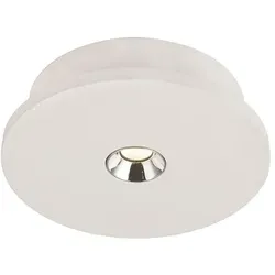GLOBO Deckenleuchte Wohnzimmer LED rund Deckenlampe Schlafzimmer Küche 55010-1 - Weiß