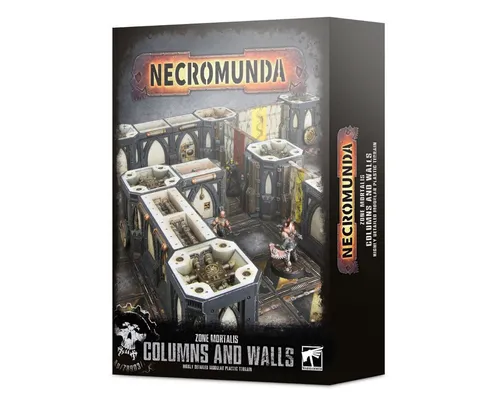 Games Workshop Necromunda - Zone Mortalis - Columns and Walls - Tabletop Spiele, vielseitige Geländeteile für Necromunda, Warhammer 40.000 und mehr - ideal für spannende Schlachten!