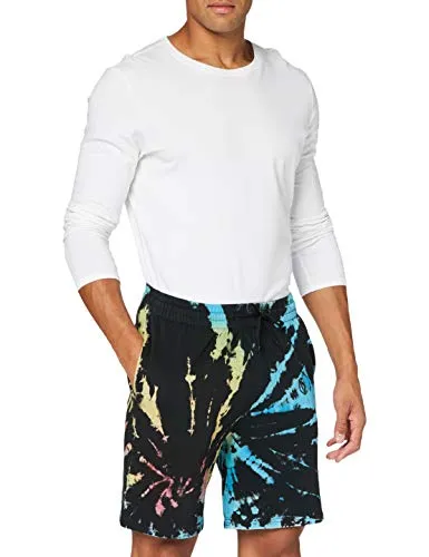 Urban Classics Tie Dye Sweat Shorts Black S