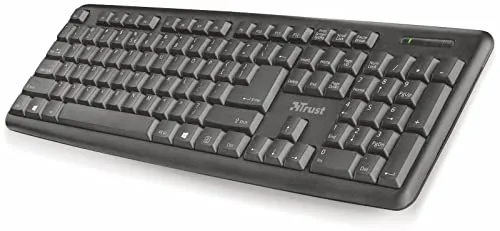 Trust 21648 Tastatur 104 Tasten schwarz