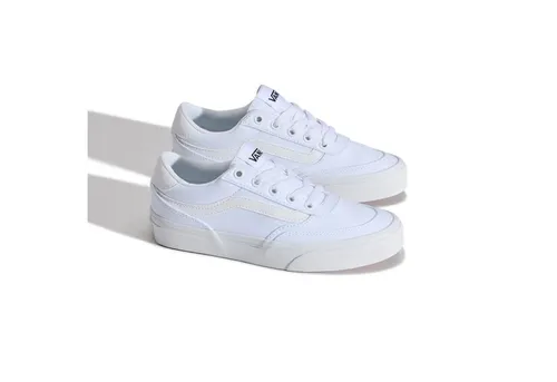 Vans Brooklyn LS, Weiß/Weiß, 3 - Stylischer Vans Brooklyn LS Schuh in Weiß, inspiriert von Klassikern. Mit sportlicher Zehenkappe und vulkanisierter Konstruktion für optimalen Tragekomfort und Halt.