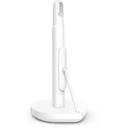 Simplehuman Küchenrollenhalter KT1205, weiß - Rollenhalter für Küchenpapier, ermöglicht einhändiges Abreißen von Blättern für mehr Komfort in der Küche.