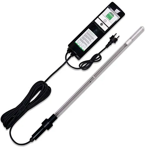 Wagner Green UVC Tauchstrahler 3-tlg. Bausatz - Wasseraufbereiter für Gartenteiche, effektiv gegen Algen und Keime dank hochwertigem T5 Leuchtmittel, inklusive Betriebsstundenzähler für einfache Wartung.