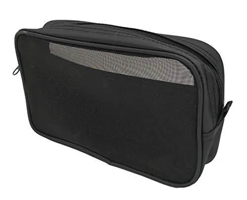 Idena Kabeltasche groß Mesh schwarz von Idena