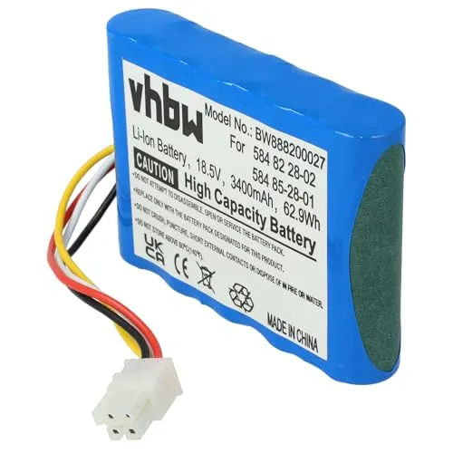 vhbw Akku Ersatz für Husqvarna 584 85 28-01, 584 82 28-02 für Rasenmäher (3400mAh 18,5V Li-Ion)