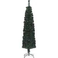 vidaXL Künstlicher Weihnachtsbaum 120 cm mit Glasfaser-Lichtleitern