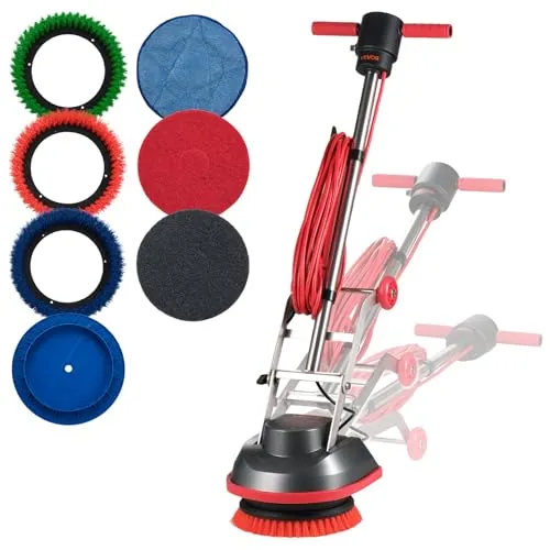 VEVOR Gewerbliche Scheuersaugmaschine mit Hochleistungspoliermaschine