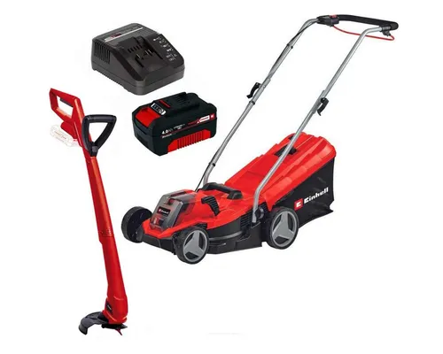 Einhell Akkurasenmäher-Rasentrimmer-Set GE-CM 18/33 Li