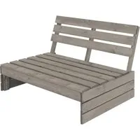 ML-Design Gartenbank 3-Sitzer aus Tannenholz, Grau, mit Rückenlehne - Elegante und robuste Gartenbank aus massivem Tannenholz für 3 Personen. Ideal für Innen- und Außenbereiche, bietet sie hohen Sitzkomfort und ist einfach zu montieren.