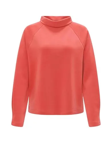 OPUS Damen Sweatshirt | Sweaer GUDIE Regular aus weichem Modal Mix Sweet red, 40