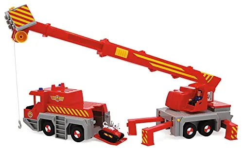 Simba 109252517 - Feuerwehrmann Sam Spielzeug-Kran (50 cm)