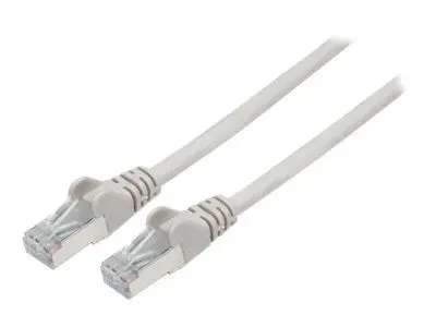 IC Intracom Intellinet Network Patch Cable, Cat6, 3m, Grey, Copper, S/FTP, LSOH / LSZH, PVC, RJ45, Gold Plated Contacts, Snagless, Booted, Lifetime Warranty, Polybag - Patch-Kabel - RJ-45 (M)