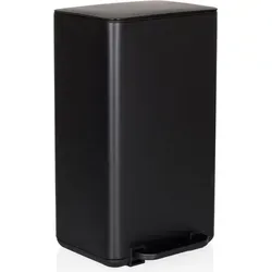 hjh OFFICE Mülleimer CLEAN NATURA 30L - Haushaltszubehör, eleganter Treteimer mit Softclose-Funktion und Bambusdeckel für leises Schließen und stilvolles Design.