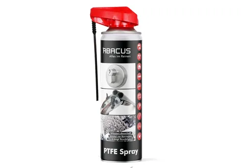 ABACUS Multifunktionsöl PTFE Spray, PTFE-Spray, Teflon-Spray, Multifunktionsspray, 400 ml, (Silikonfrei, Wasserbeständig), Löst Rost und Festsitzende Teile