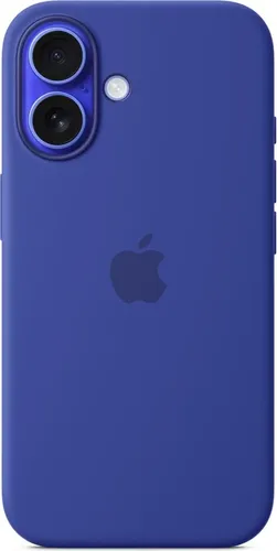iPhone 16 Silicone Case with MagSafe - Ultramarine, umweltfreundlich aus 55% recyceltem Silikon, perfekte Passform und schneller kabelloser Ladekomfort