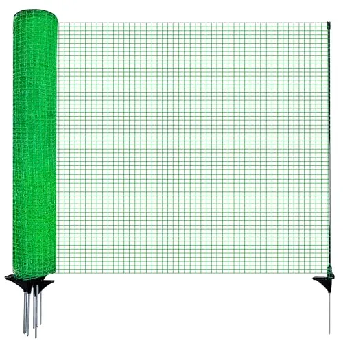 Signstek Mobiler Weidezaun 90 cm hoch, 25m lang