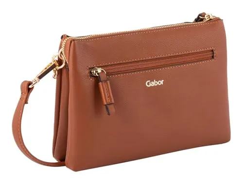 Gabor bags Jilian Damen Umhängetasche Crossbody Bag Klein Cognac Braun