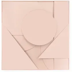 Art for the Home Leinwandbild, Pink, 80x80 cm - Sonstige Wanddekoration, modernes 3D-Design in warmem Rosé-Ton, FSC-zertifiziert, ideal für Wohnzimmer, Schlafzimmer oder Büro.