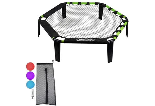 Best Sporting Spielball - Roundnet Set für 4 Spieler, inklusive 3 Bällen, Pumpe und Tasche – ideal für actionreiche Strandspiele und Freizeitspaß mit Freunden!