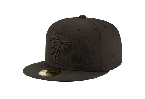 New Era 59Fifty Cap - NFL BLACK Atlanta Falcons - Fitted Cap - Stylische Fitted Cap für Herren in Schwarz, Größe 7 1/4. Ideal für sportliche Anlässe und die Freizeit. Hochwertige Verarbeitung aus 100% Wolle für besten Tragekomfort.