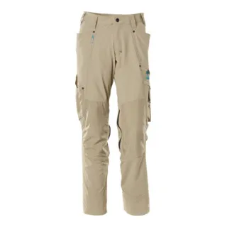 Mascot Hose mit Knietaschen, Stretchstoff in gelb von MASCOT