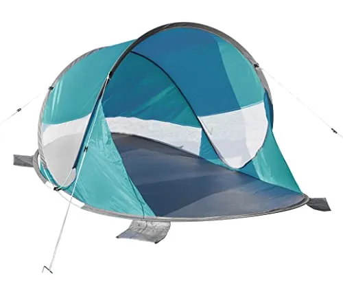 XL-Pop-Up-Strandmuschel – Selbstaufstellendes Strandzelt für 2-3 Personen - Strandmuscheln mit UV-Schutz 50+, automatischem Aufbau und stabiler Konstruktion für optimalen Schatten und Privatsphäre am Strand oder Campingplatz.