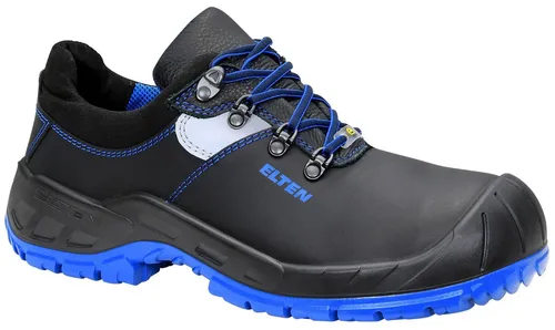 ELTEN Sicherheitshalbschuh ALESSIO Steel XXW Low ESD S3, Gr. 38 - Arbeitsschuhe mit extra weiter Passform, atmungsaktivem Rindleder und ESD-fähiger Softvlies-Brandsohle für optimalen Schutz und Komfort bei der Arbeit.