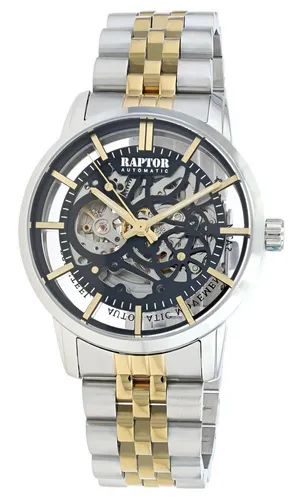 Raptor Quarzuhr RA20407 Skelett-Herrenuhr, Automatik, Edelstahl, versch. Farben
