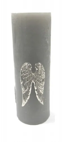 Stück Deko-Flügel mit Dorn für Kerzen silberfarben 2