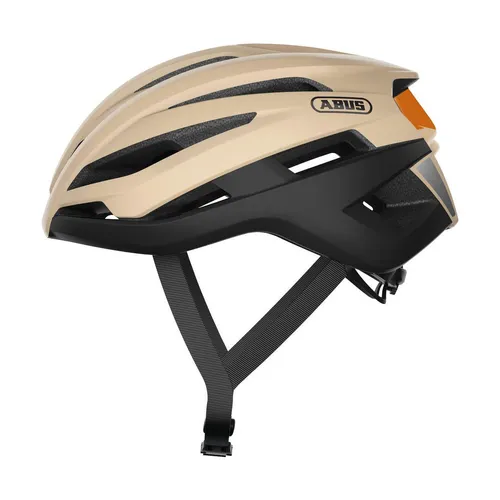 ABUS Fahrradhelm TrailPaver beige black S - Fahrradhelm mit hervorragendem Schutz und optimaler Passform, ideal für Trail- und Offroad-Fahrten.
