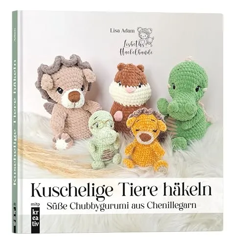 Amigurumi: Kuschelige Tiere häkeln - Süße Chubbygurumi aus Chenillegarn - Buch über Amigurumi, entdecke die Kunst des Häkelns mit weichem Chenillegarn für niedliche, kuschelige Tiere.
