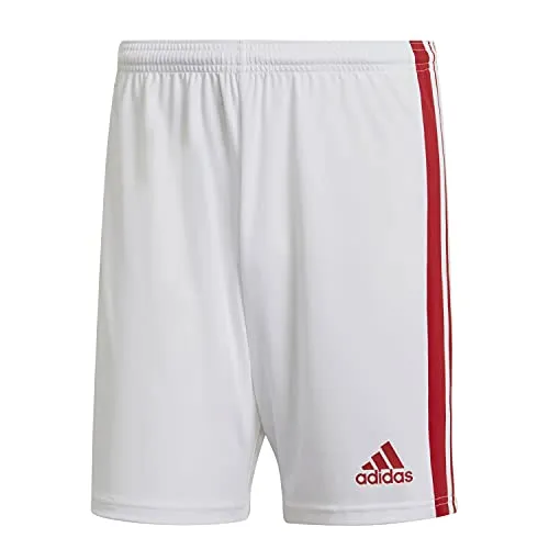 Adidas Herren Squadra 21 Shorts, White/Team Power Red, S