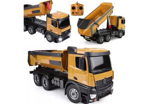 COIL RC-Truck 1573 - Ferngesteuerter Muldenkipper im Maßstab 1:14, mit Licht und Sound für realistischen Spielspaß