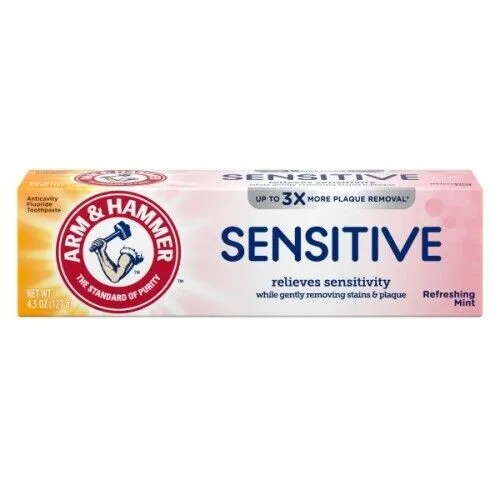Zahnpasta Zahncreme für empfindliche Zähne Zahnfleisch Sensitive Arm&Hammer