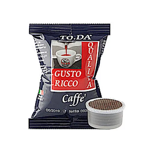 N.100 Kapseln Toda Blend Gusto Ricco (Kompatibel LAVAZZA ESPRESSO POINT)