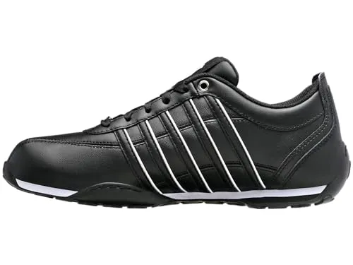 K-Swiss Herren Arvee 1.5 Sneaker - Stilvoller Komfort in Schwarz - Herren-Sneaker mit Leder-Obermaterial und gestanzter EVA-Zwischensohle für optimalen Tragekomfort und Langlebigkeit.