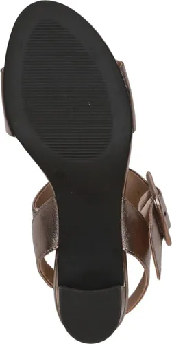 Caprice Damen Sandale Blockabsatz mit Schnalle aus Leder 9-28306-42 in Braun - Elegante Sandalette mit 6 cm Blockabsatz und weicher Decksohle. Ideal für den Alltag – kombiniert Stil mit Komfort. Hochwertiges Leder sorgt für ein angenehmes Tragegefühl.